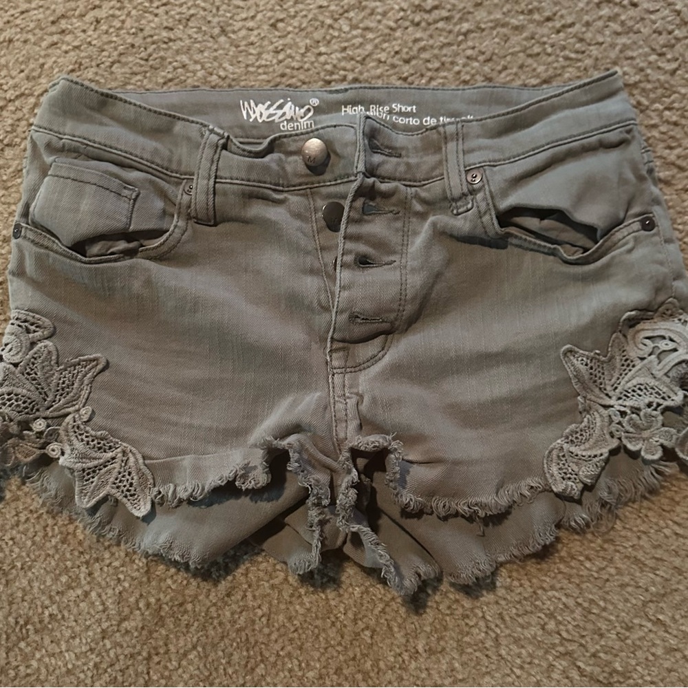 Mossimo Green Denim Shorts